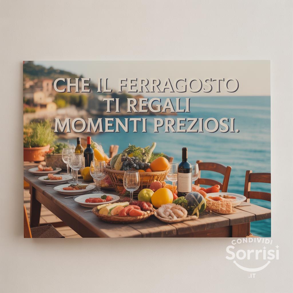 Che il Ferragosto ti regali momenti preziosi.