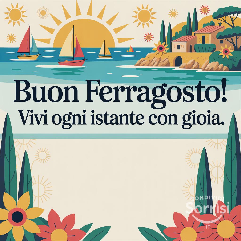 Buon Ferragosto! Vivi ogni istante con gioia.