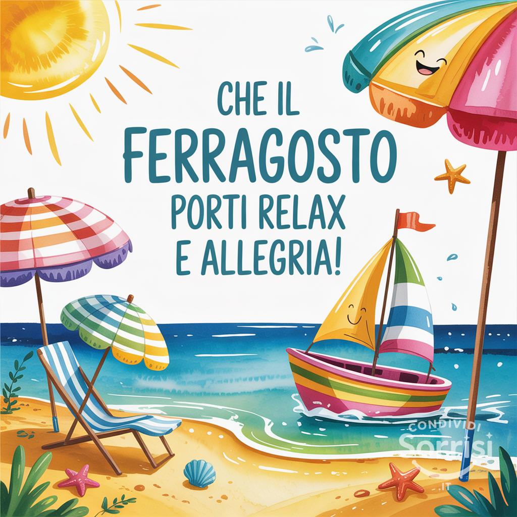 Che il Ferragosto porti relax e allegria!