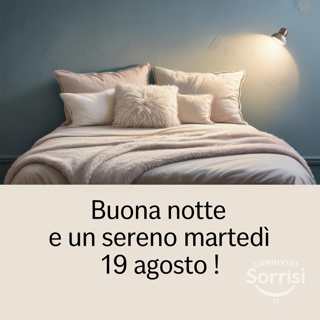 Buona notte e un sereno martedì 19 agosto !
