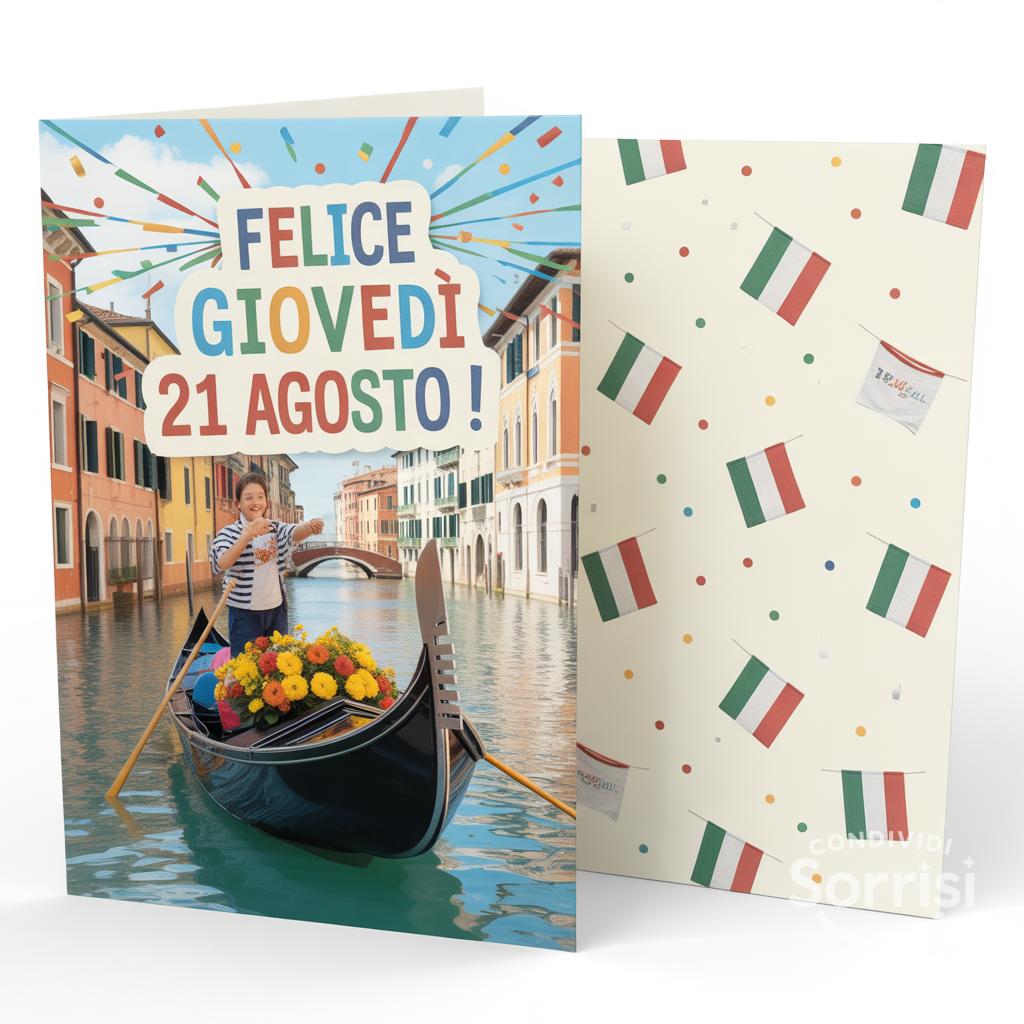 Felice giovedì 21 agosto !