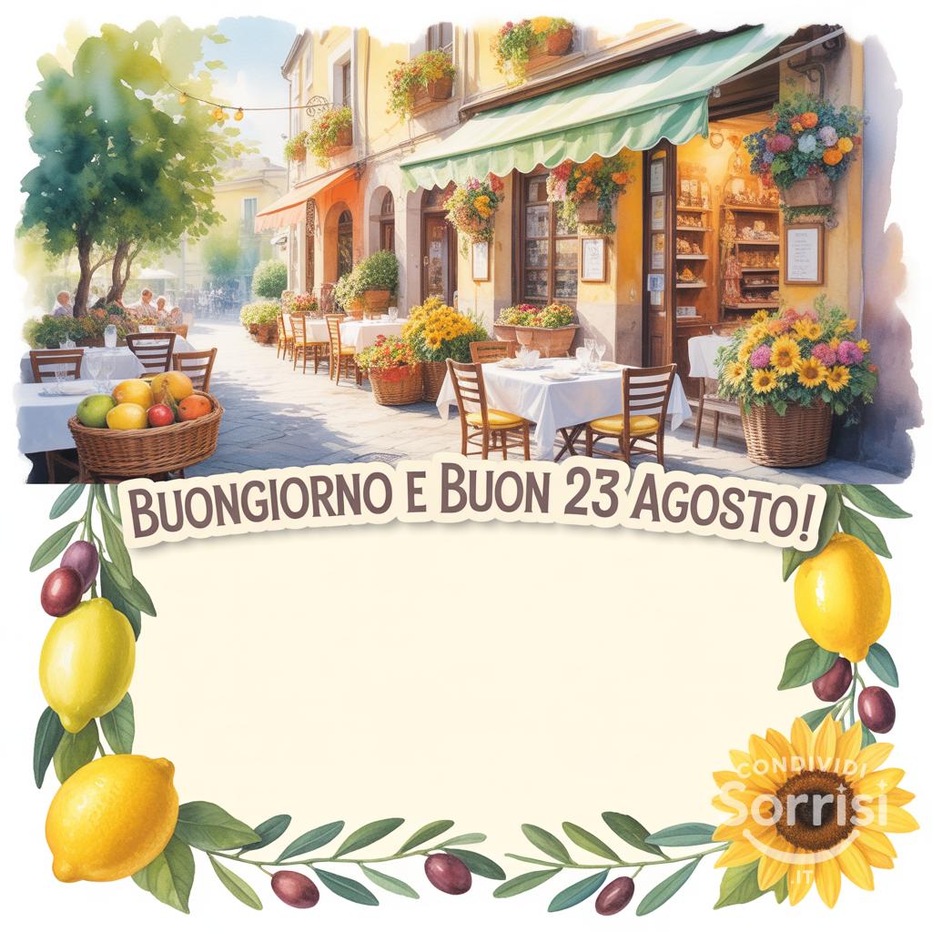 Buongiorno e buon 23 agosto!