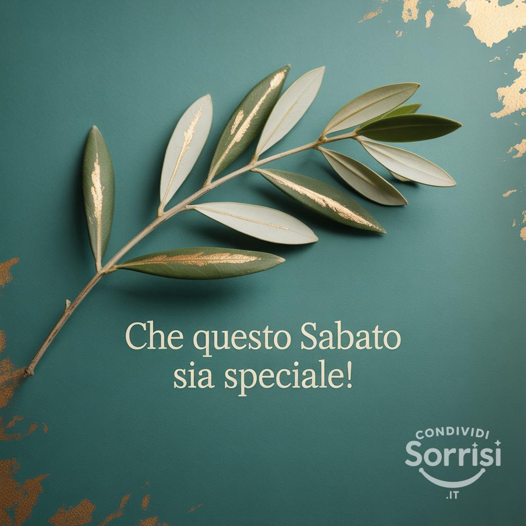 Che questo sabato sia speciale!