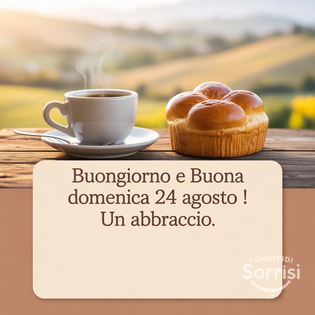 Buongiorno e buona domenica 24 agosto ! Un abbraccio.