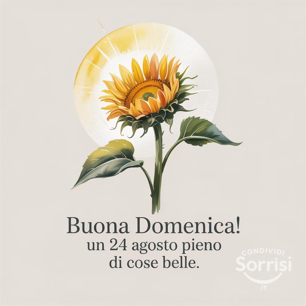 Buona domenica! Un 24 agosto  pieno di cose belle.