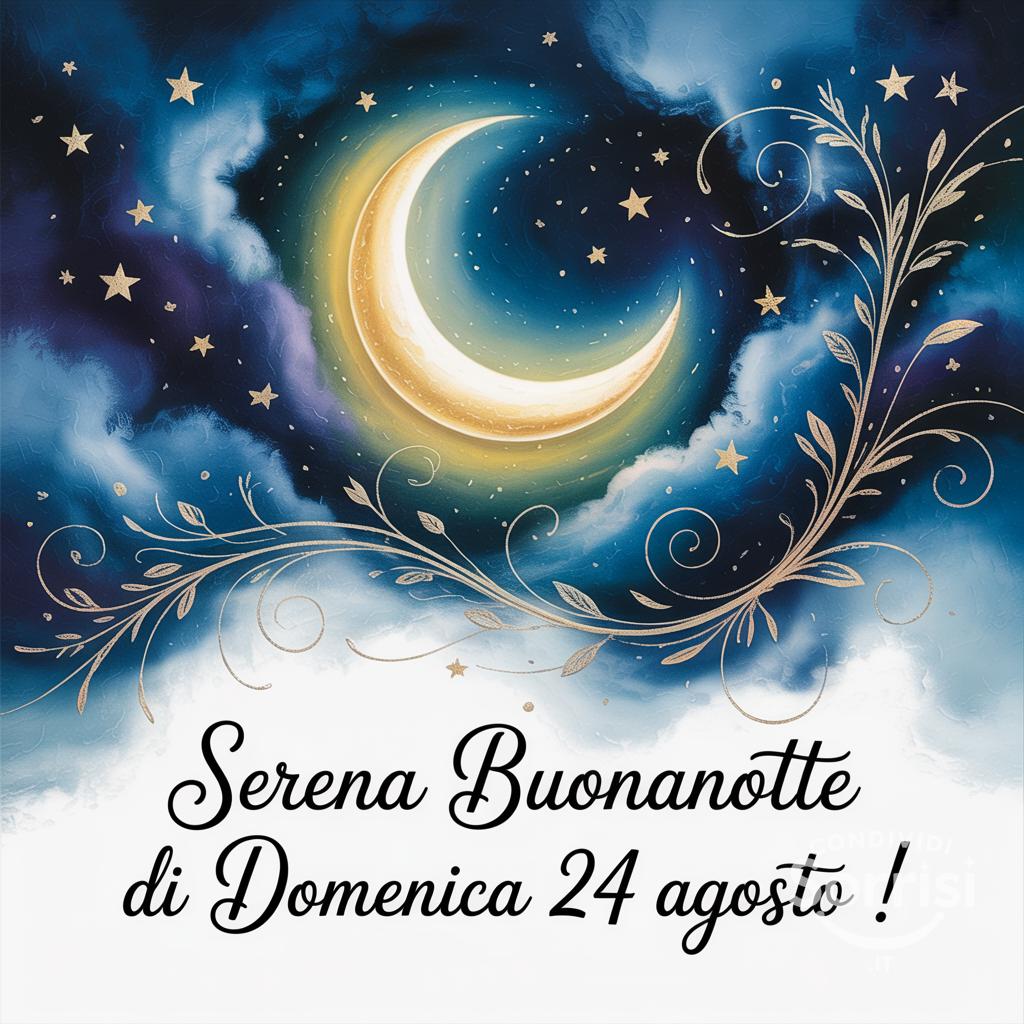 Serena buonanotte di domenica 24 agosto !