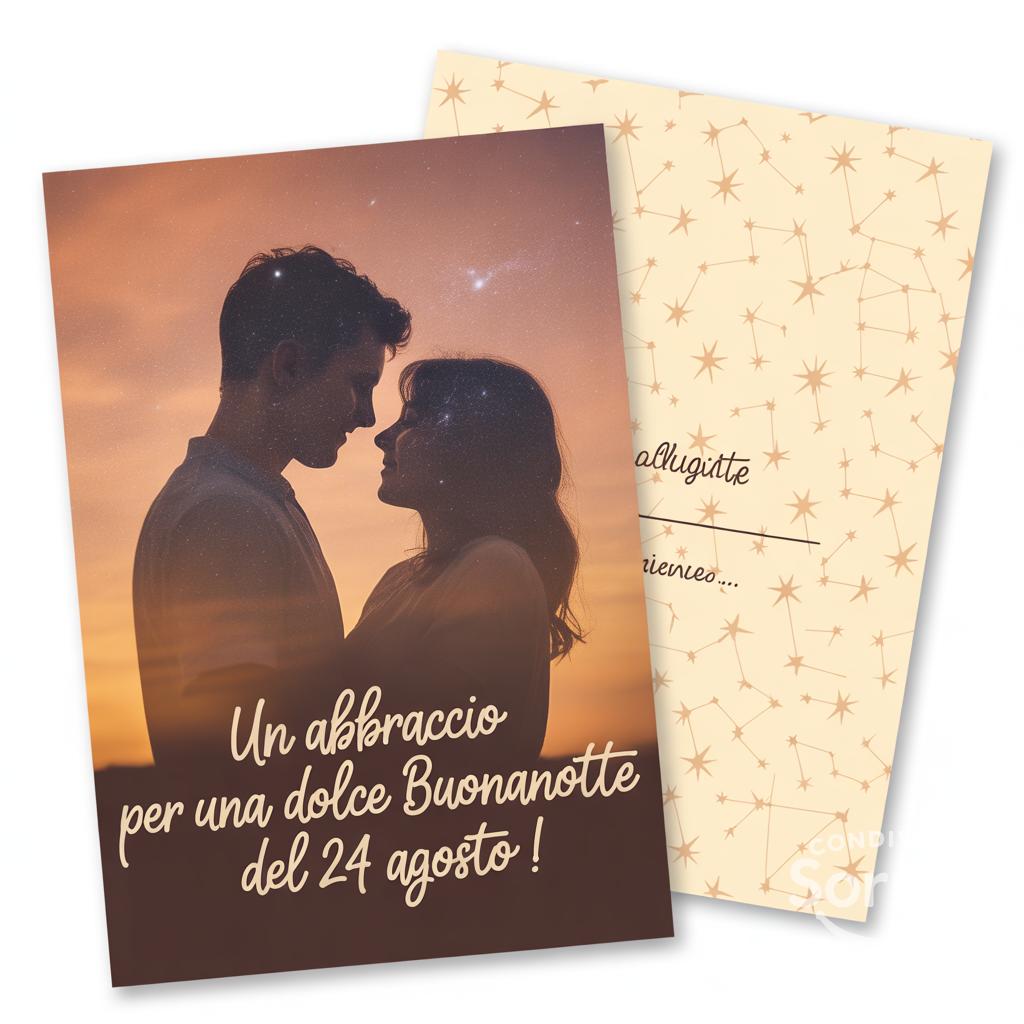Un abbraccio per una dolce buonanotte del 24 agosto !