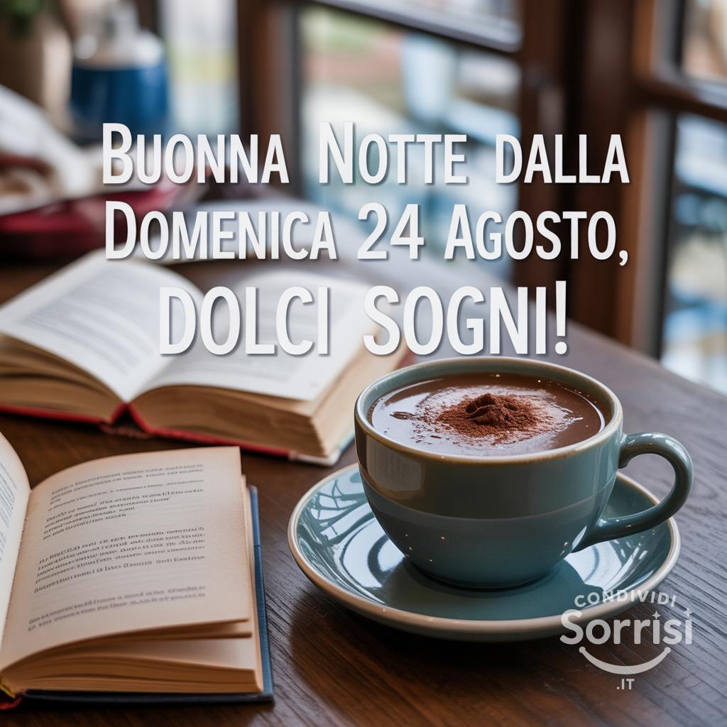 Buona notte dalla domenica 24 agosto , dolci sogni!
