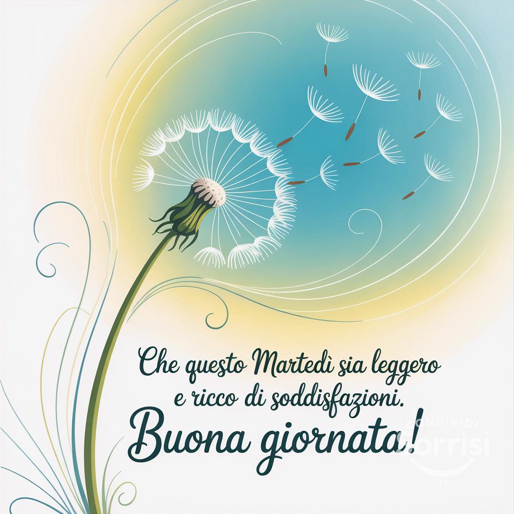 Che questo martedì sia leggero e ricco di soddisfazioni.  Buona giornata!