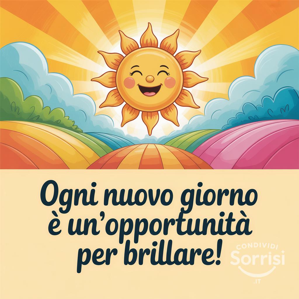 Ogni nuovo giorno è un'opportunità per brillare!