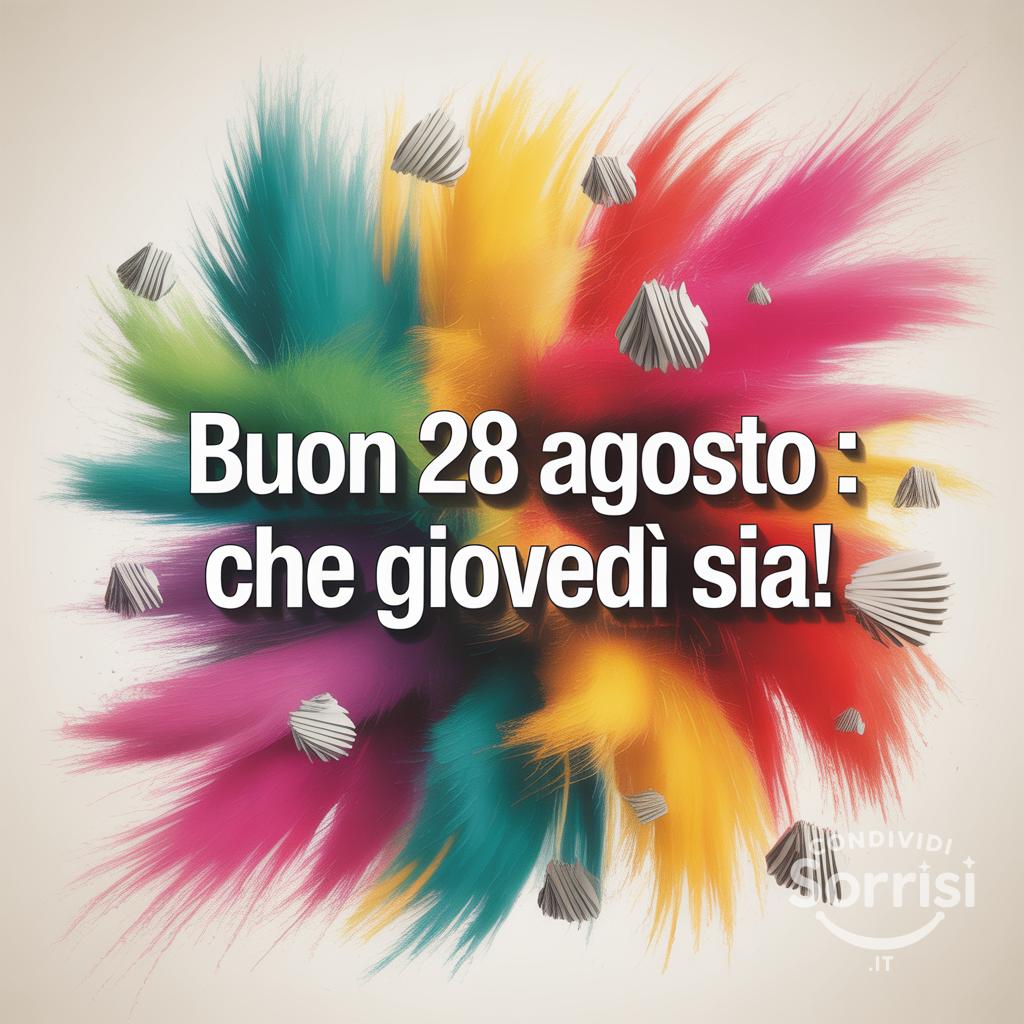 Buon 28 agosto : che giovedì sia!