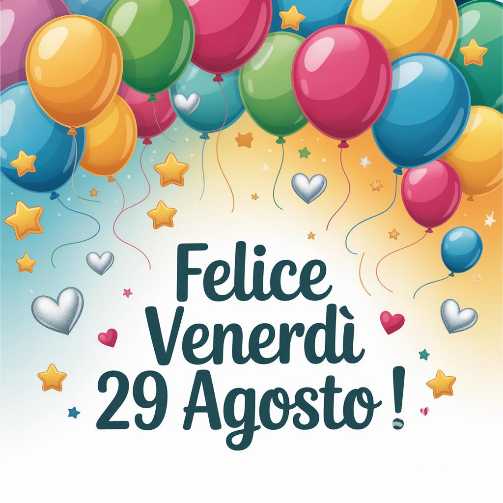 Felice venerdì 29 agosto !