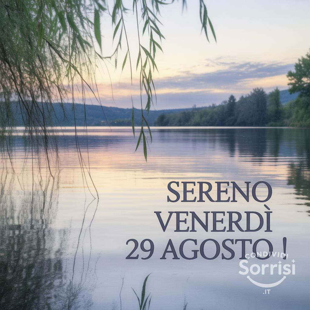 Sereno venerdì 29 agosto !