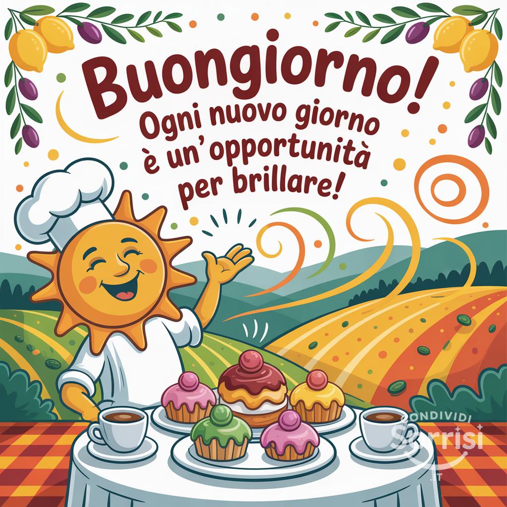 Buongiorno! Ogni nuovo giorno è un'opportunità per brillare!