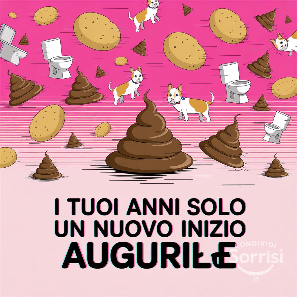 I tuoi anni sono solo un nuovo inizio 

Auguri💩💩