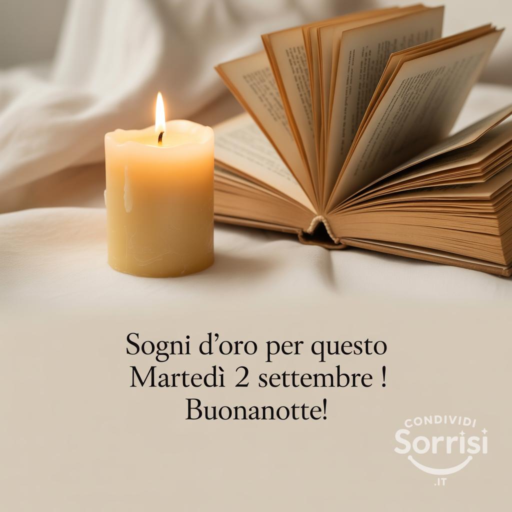 Sogni d'oro per questo martedì 2 settembre ! Buonanotte!