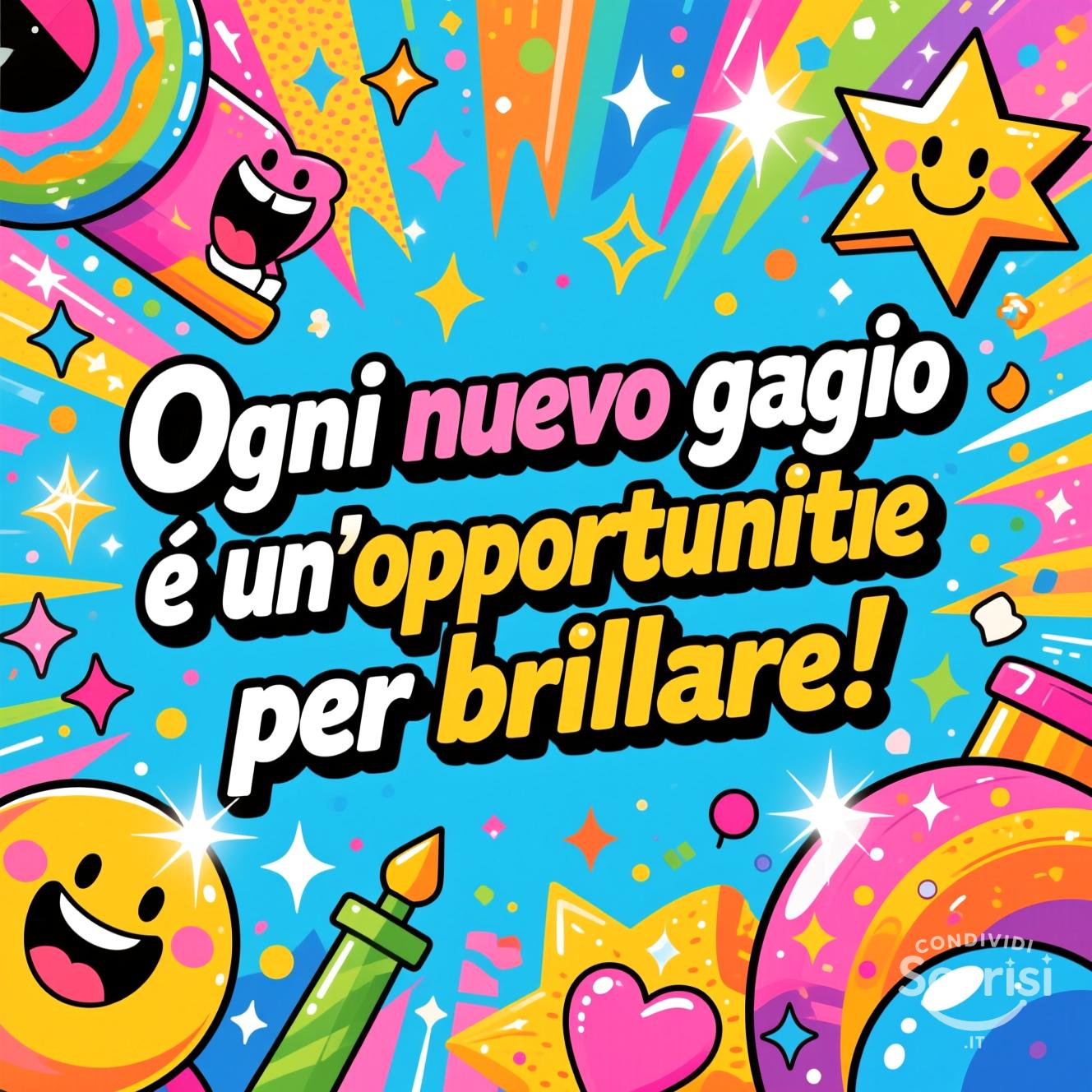 Ogni nuovo giorno è un'opportunità per brillare!