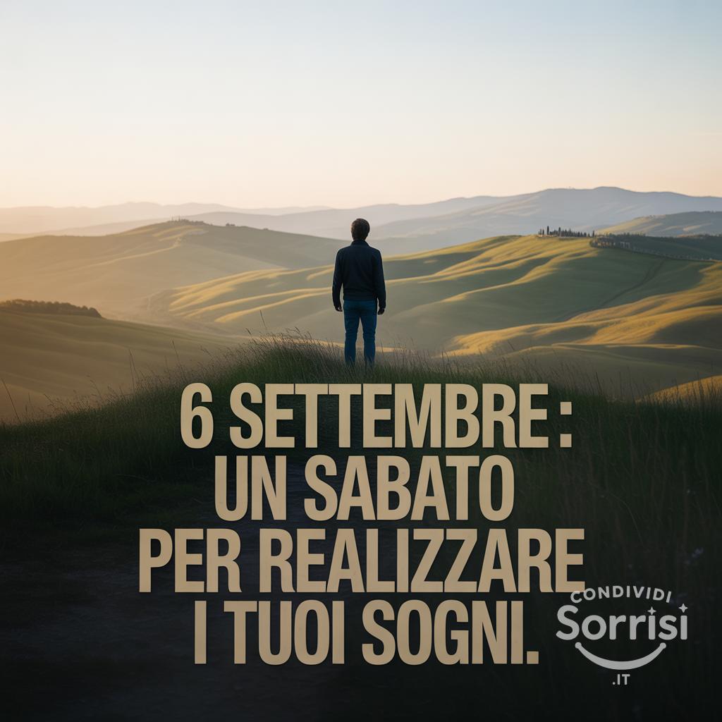 6 settembre : Un sabato per realizzare i tuoi sogni.