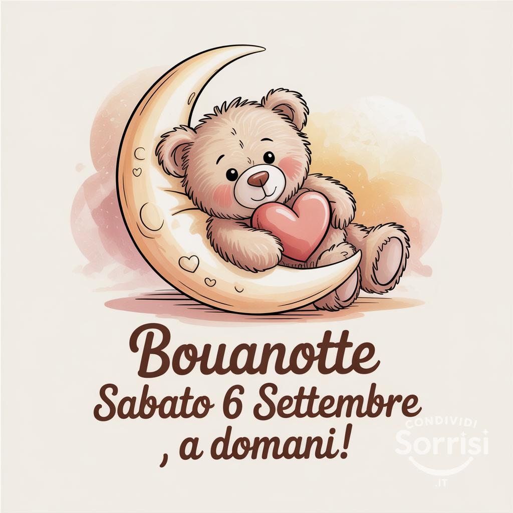 Buonanotte sabato 6 settembre , a domani!
