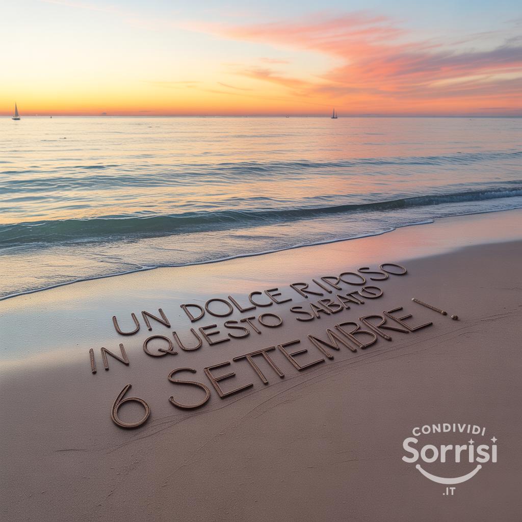 Un dolce riposo in questo sabato 6 settembre !