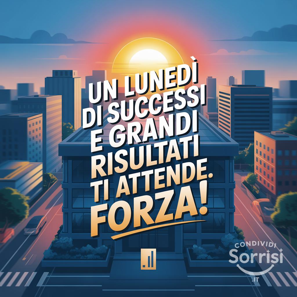 Un lunedì di successi e grandi risultati ti attende. Forza!