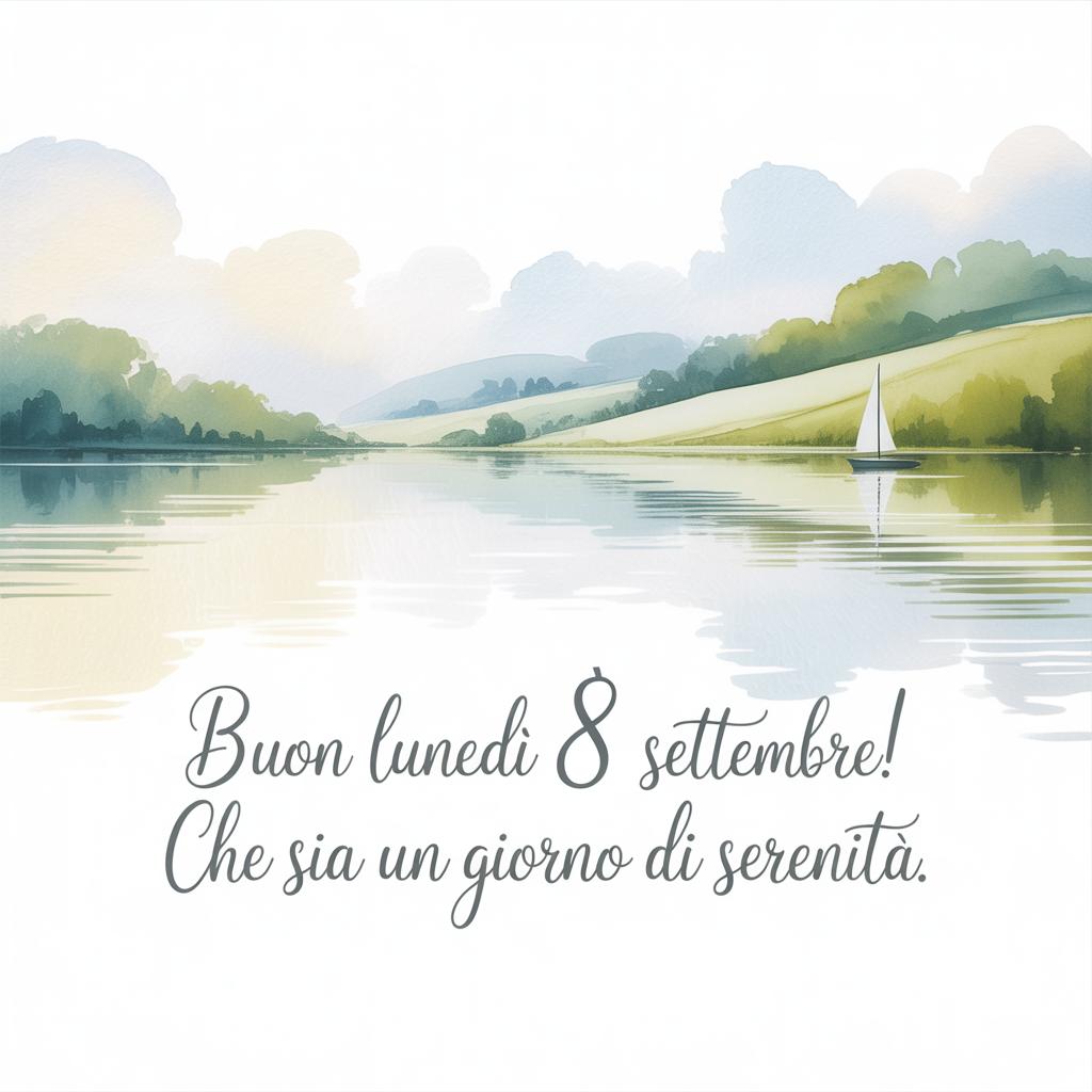 Buon lunedì 8 settembre! Che sia un giorno di serenità.