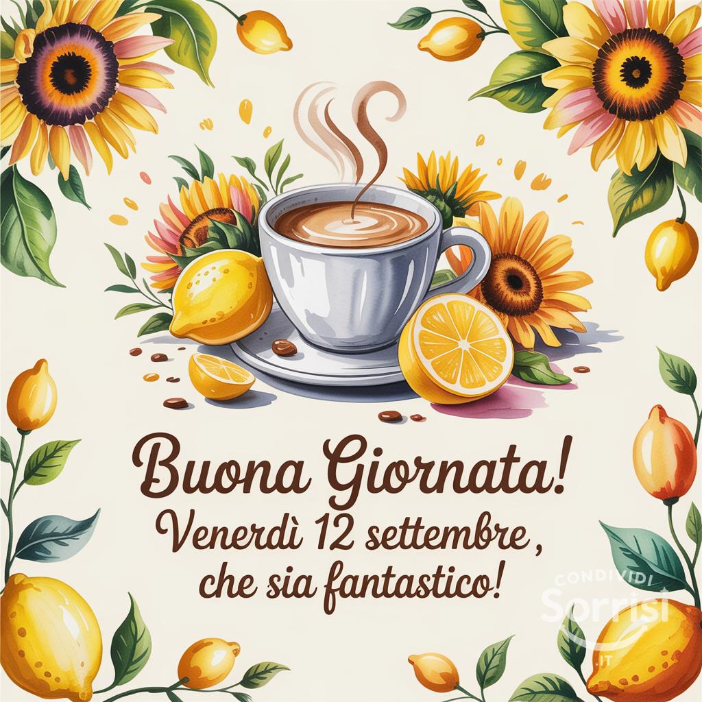 Buona giornata! Venerdì 12 settembre , che sia fantastico!