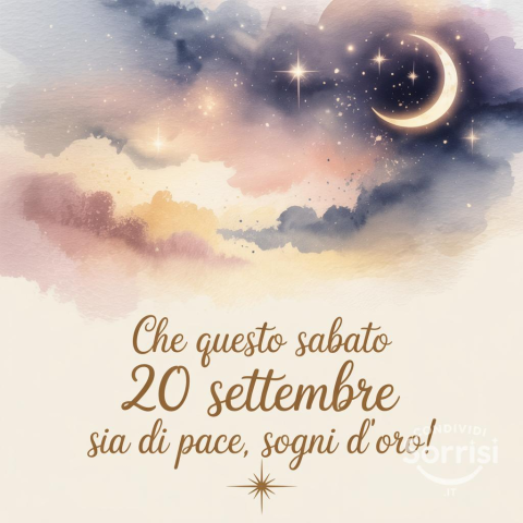 Serena Notte di Sabato 20 Settembre 2025!