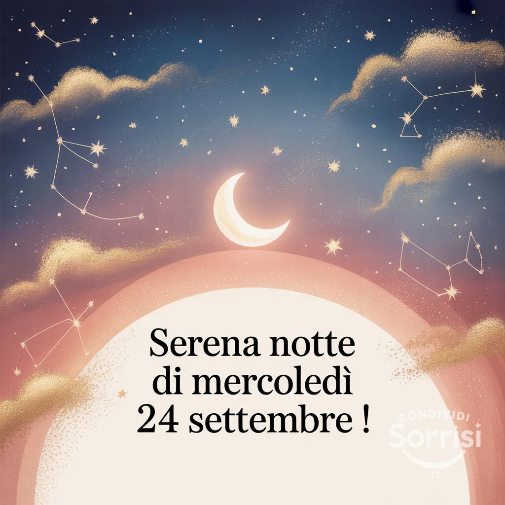 Serena notte di mercoledì 24 settembre !