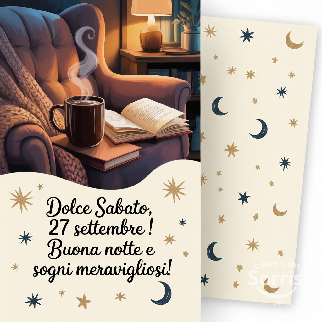 Dolce sabato, 27 settembre ! Buona notte e sogni meravigliosi!