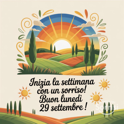 Buongiorno e Buona Lunedì 29 Settembre 2025!
