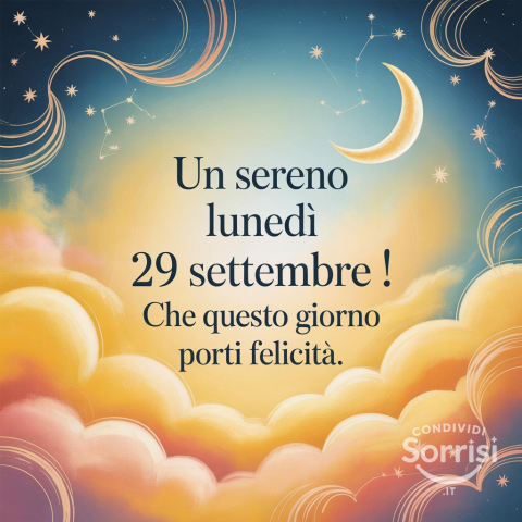 Serena Notte di Fine Settembre: Un Augurio Speciale per Lunedì 29 Settembre 2025