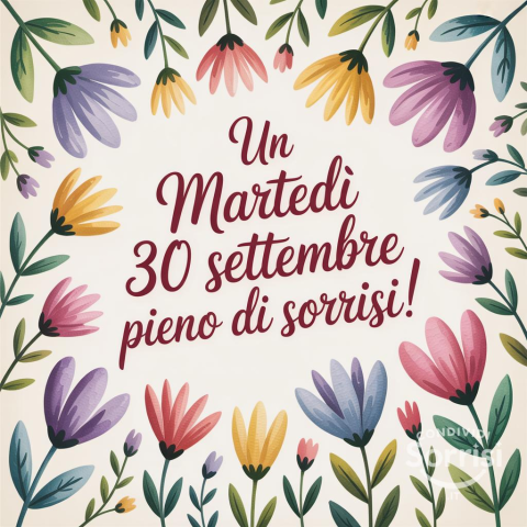 Buongiorno, è Martedì 30 Settembre 2025!