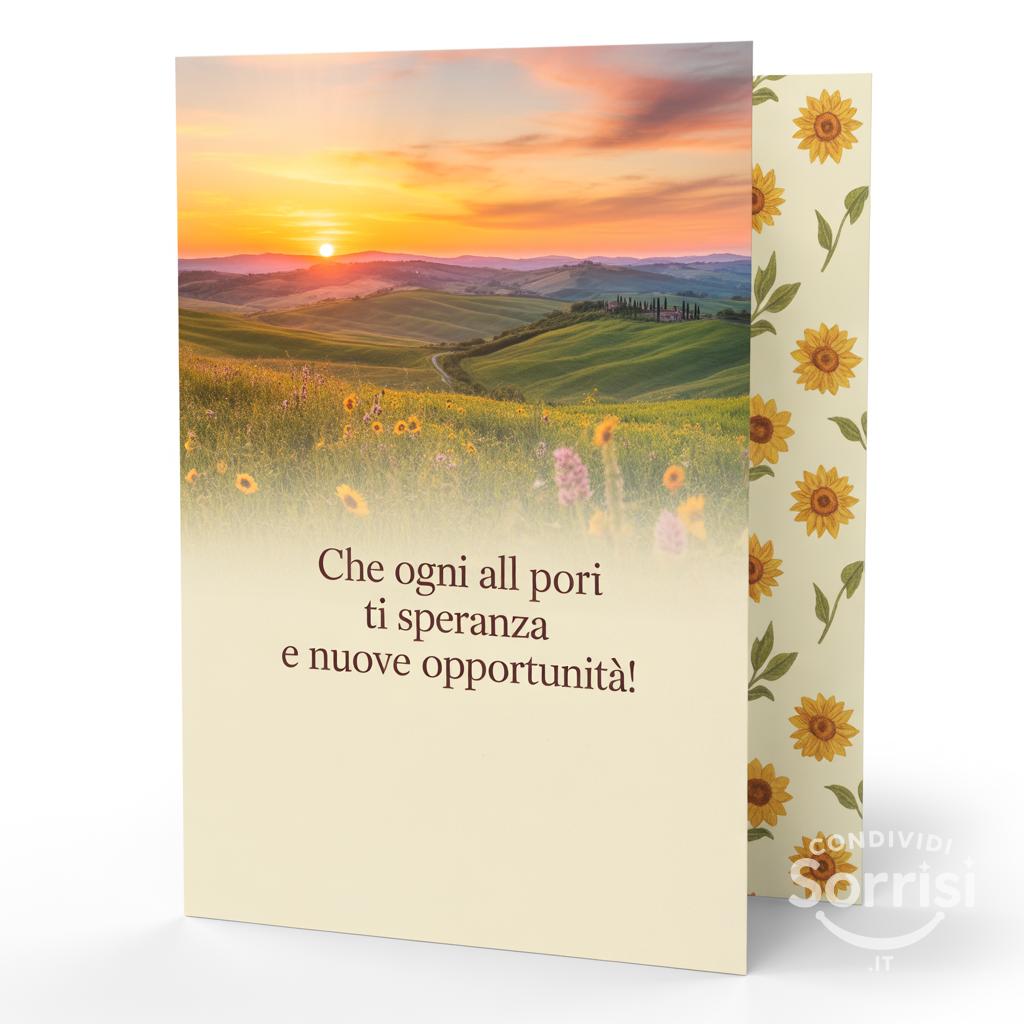 Che ogni alba ti porti speranza e nuove opportunità!