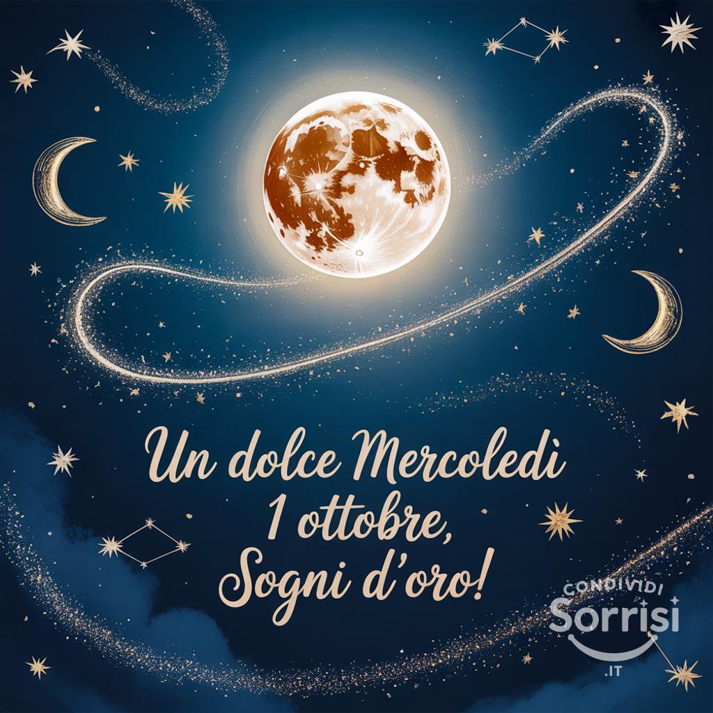 Un dolce mercoledì 1 ottobre , sogni d'oro!