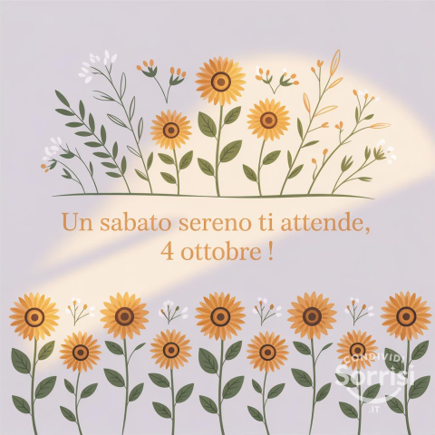 Buongiorno e Buona Sabato 4 Ottobre 2025: Un Giorno Speciale