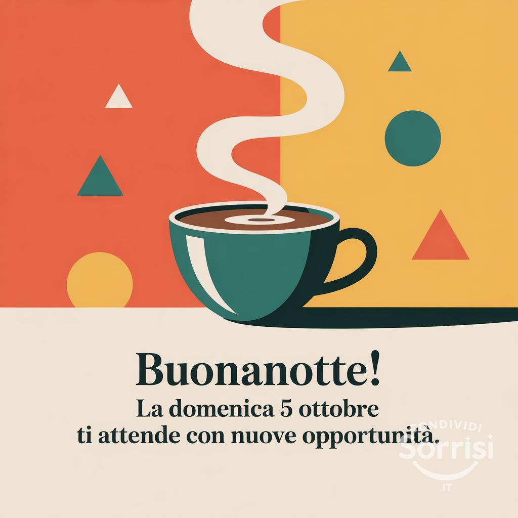 Buonanotte! La domenica 5 ottobre  ti attende con nuove opportunità.