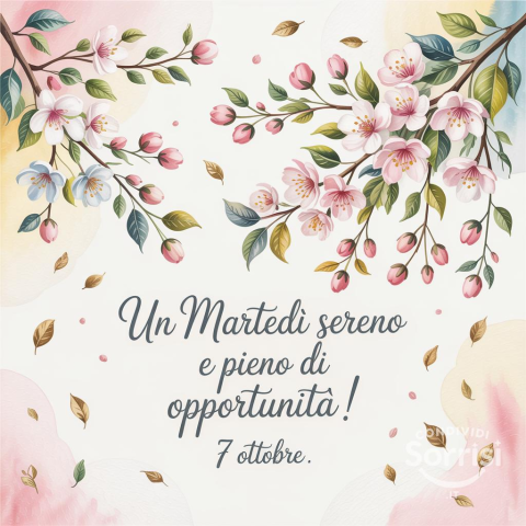Buongiorno e Buona Martedì 7 Ottobre 2025!