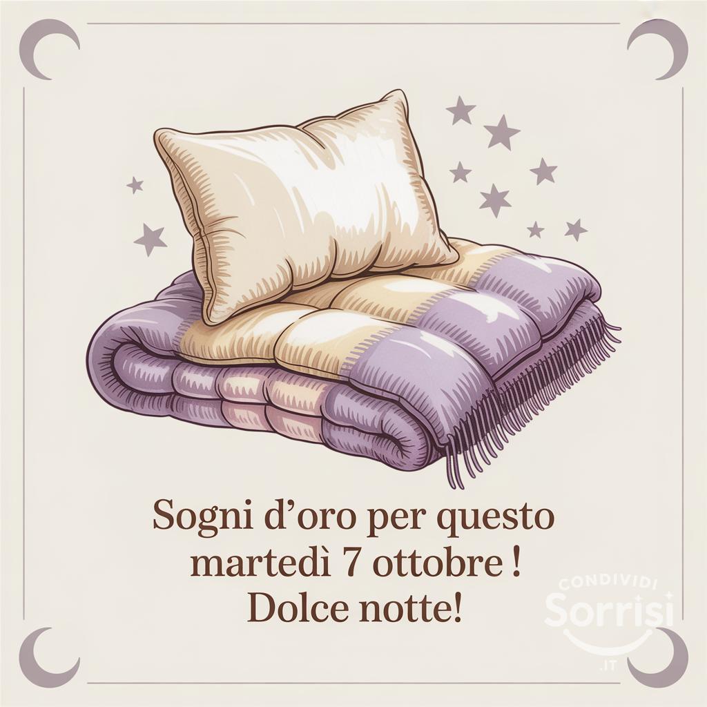 Sogni d'oro per questo martedì 7 ottobre ! Dolce notte!