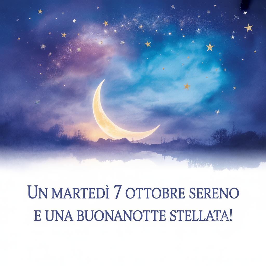 Un martedì 7 ottobre  sereno e una buonanotte stellata!