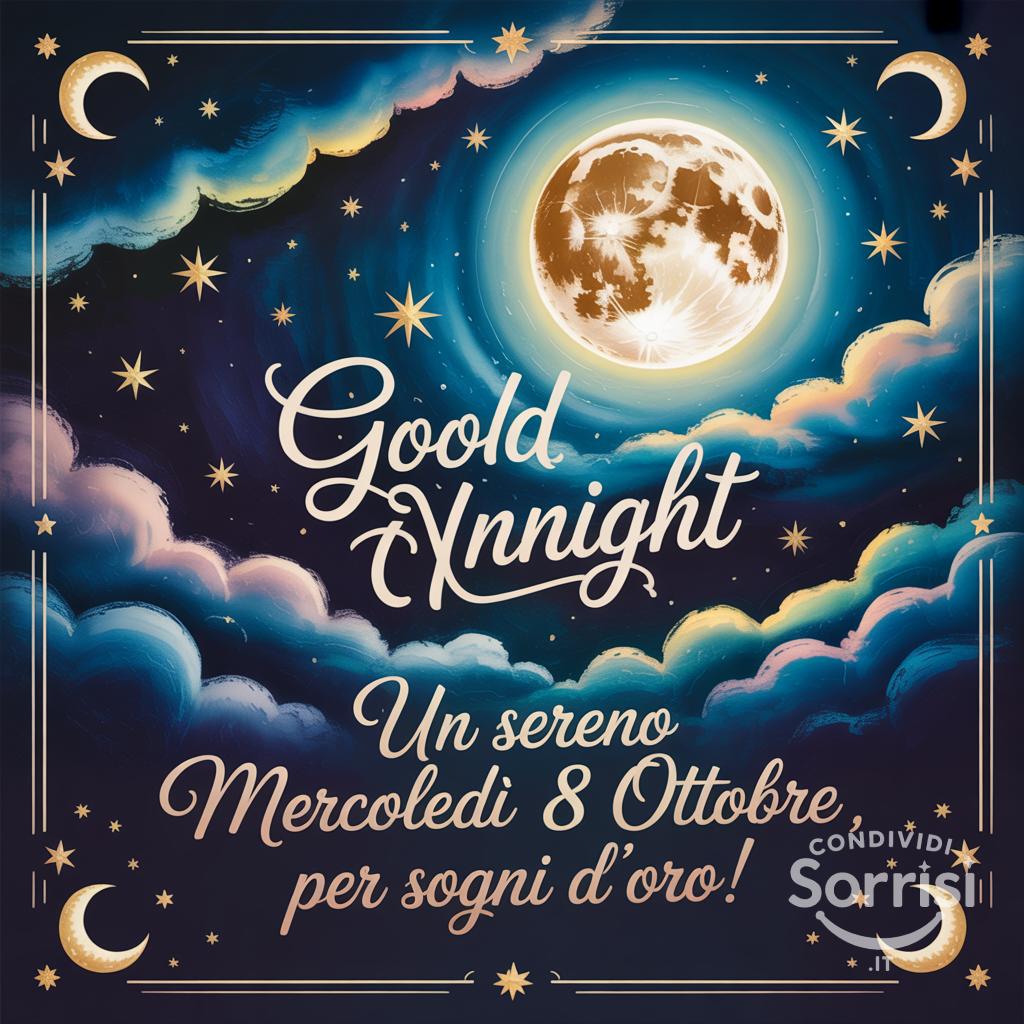 Un sereno mercoledì 8 ottobre , per sogni d'oro!