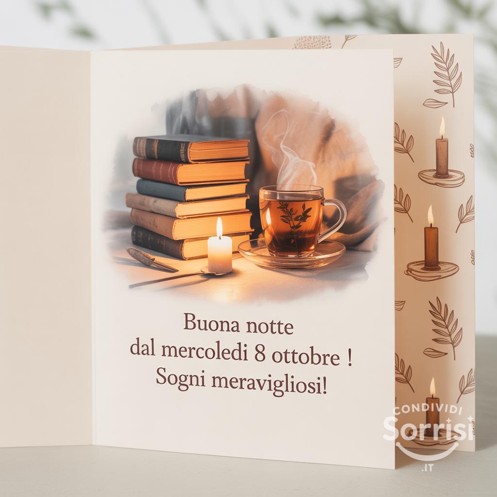 Buona notte dal mercoledì 8 ottobre ! Sogni meravigliosi!