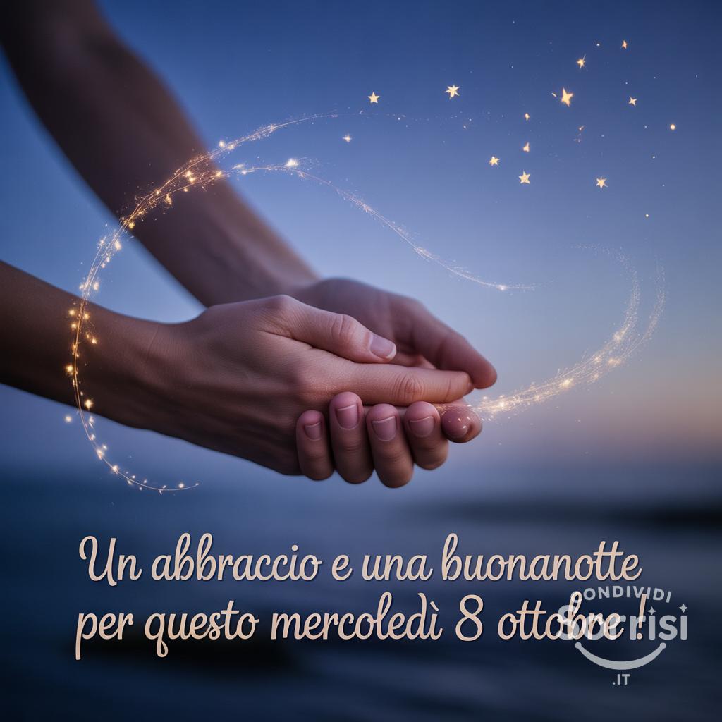 Un abbraccio e una buonanotte per questo mercoledì 8 ottobre !