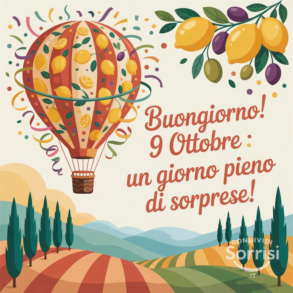 Buongiorno! 9 ottobre : un giorno pieno di sorprese!