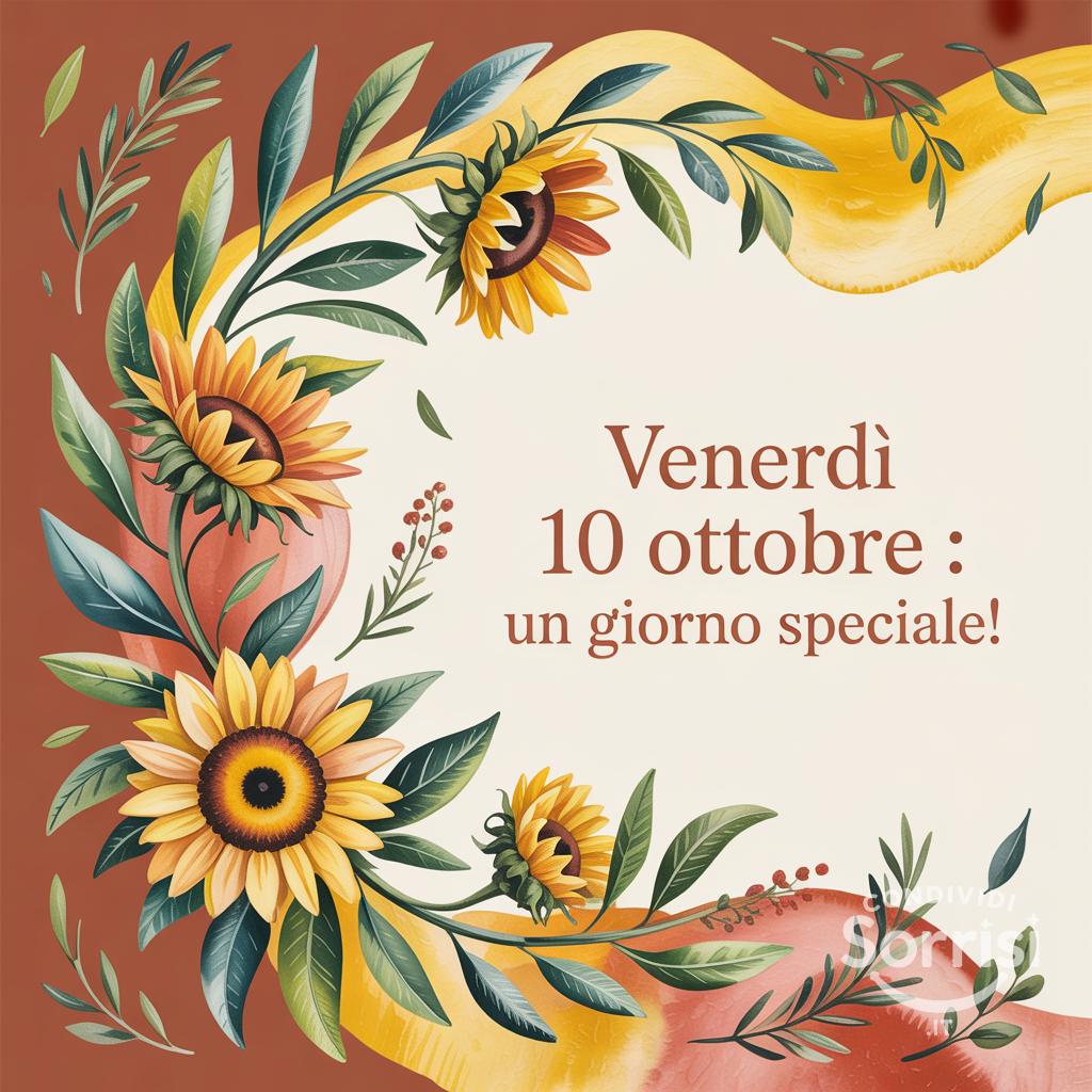 Venerdì 10 ottobre : un giorno speciale!
