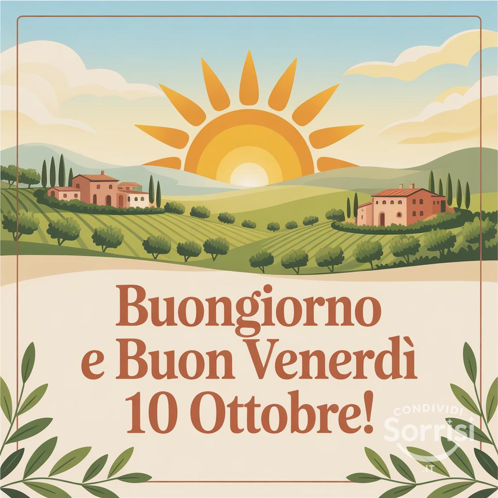 Buongiorno e buon venerdì 10 ottobre!
