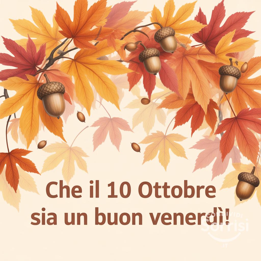 Che il 10 ottobre sia un buon venerdì!