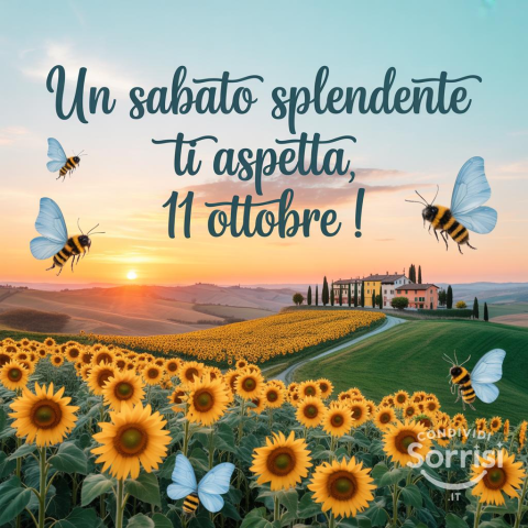 Buongiorno e Buona Sabato: 11 Ottobre 2025