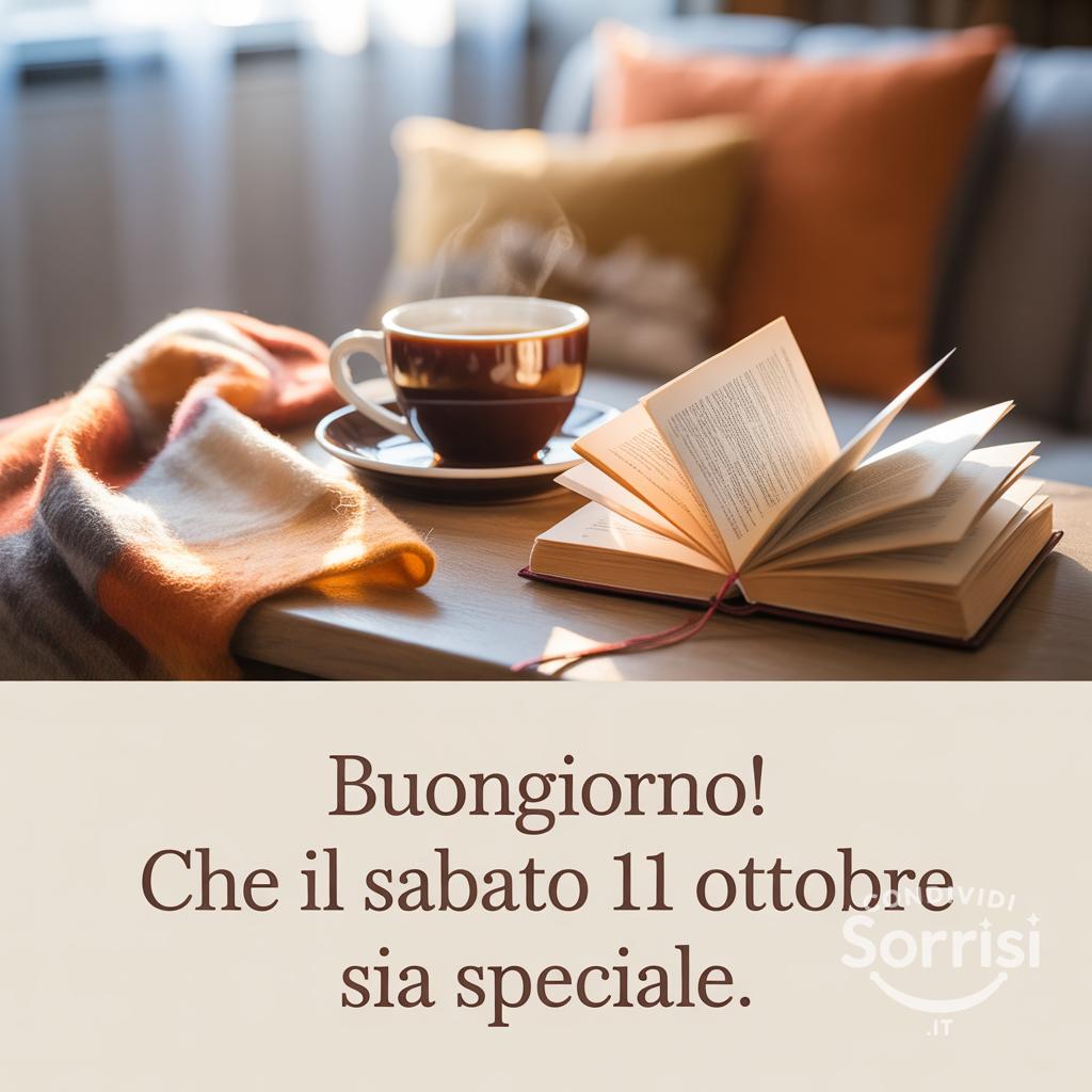Buongiorno! Che il sabato 11 ottobre  sia speciale.
