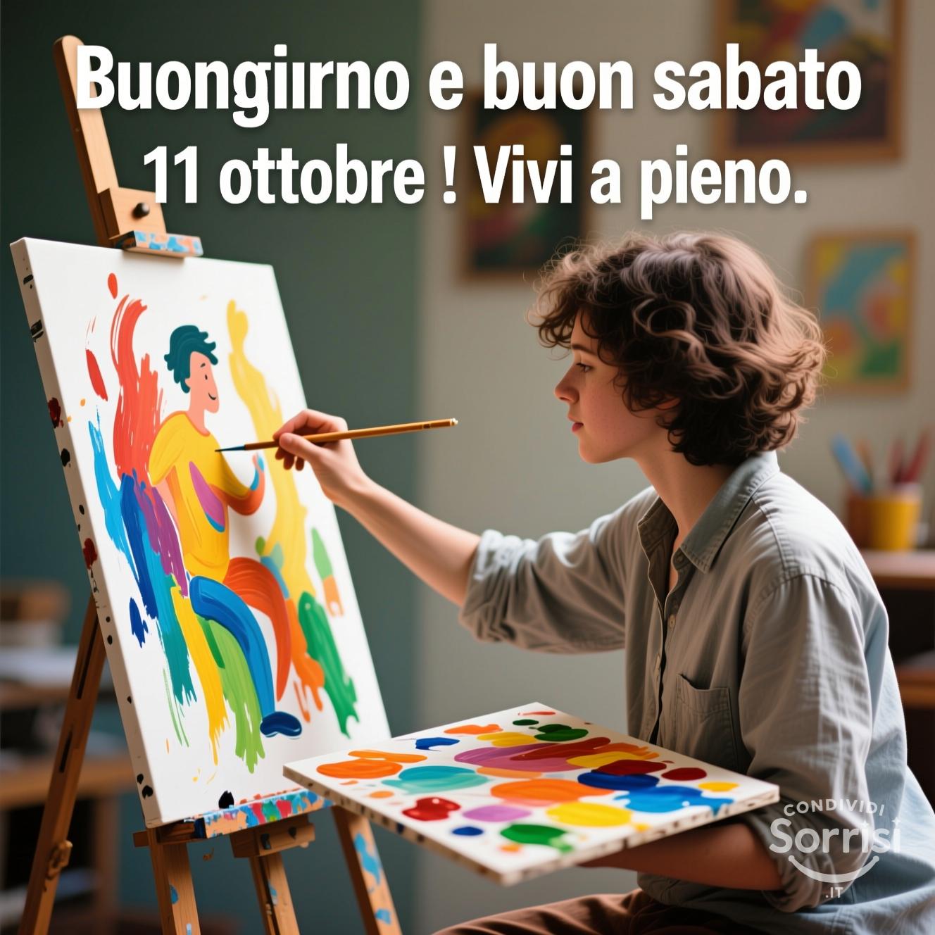 Buongiorno e buon sabato 11 ottobre ! Vivi a pieno.
